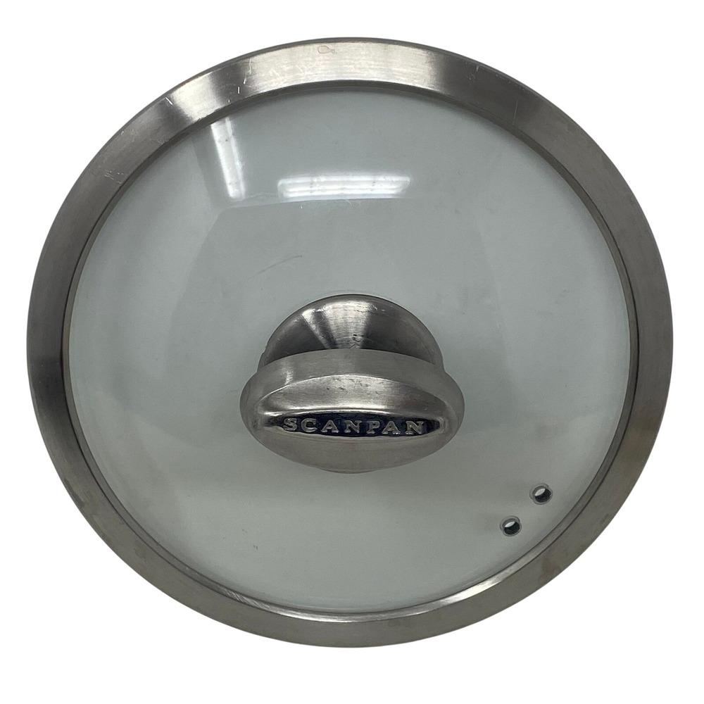 Scanpan Pot Pan Replacement Lid 7.75 Inch Clear Glass Stainless Steel‎ Good